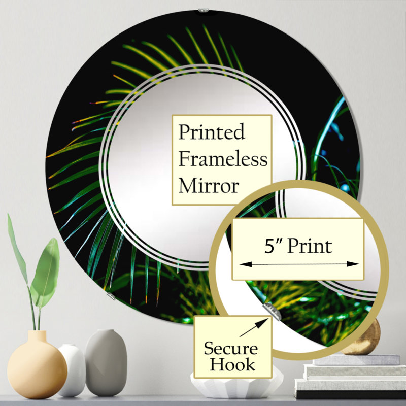 Miroir de salle de bain mural rond, 24 po x 24 po