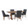 Strickler 5 Piece Upholstered Dining Set