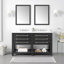 Ensemble de meuble-lavabo double 60 po Wesley