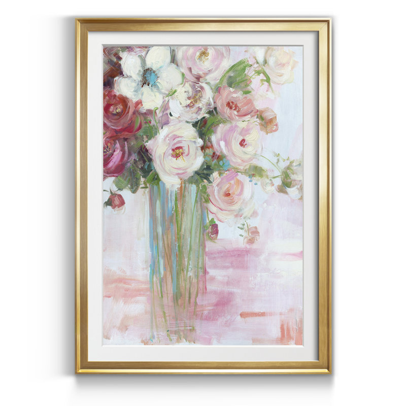 Botanical Blooms - Reproduction d'art sur papier encadrée, Doré, H 18,5 po x l 24,5 po x P 1,5 po