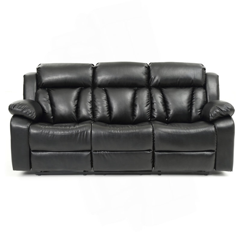 Canapé inclinable Glory Furniture Daria, noir, Noir