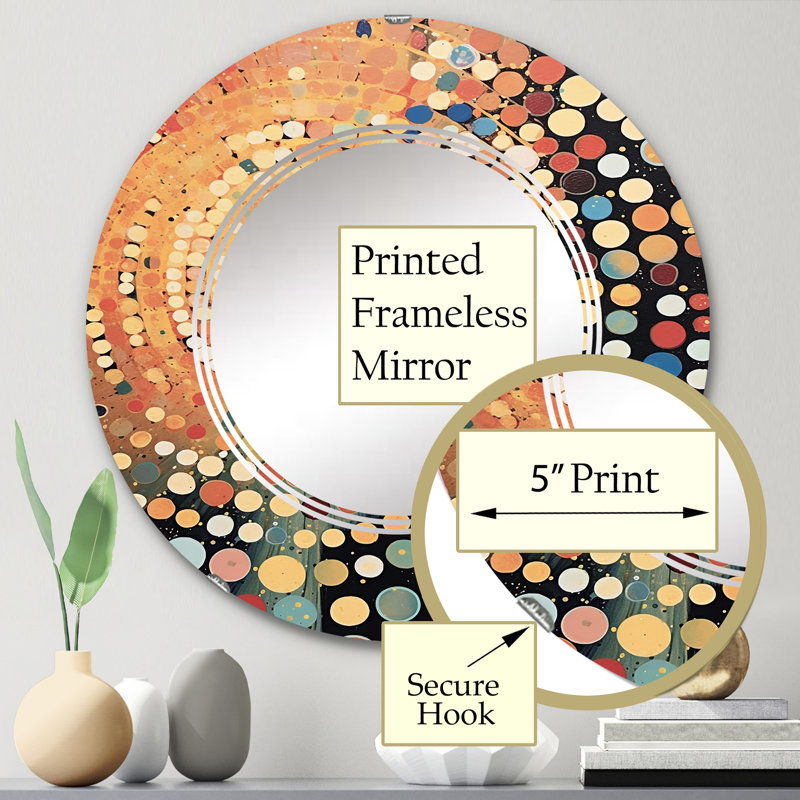 Miroir mural Bassing, 24 po x 24 po