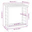 108cm W Solid Wood Log Rack-92590481