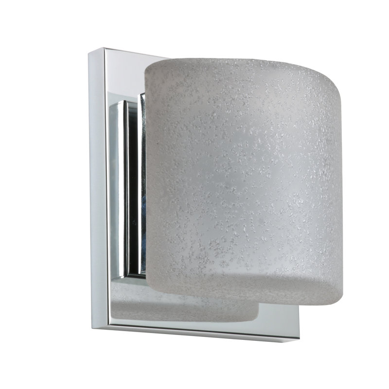 Marquard Flush Mounted Sconce, Stucco, LED, Chrome