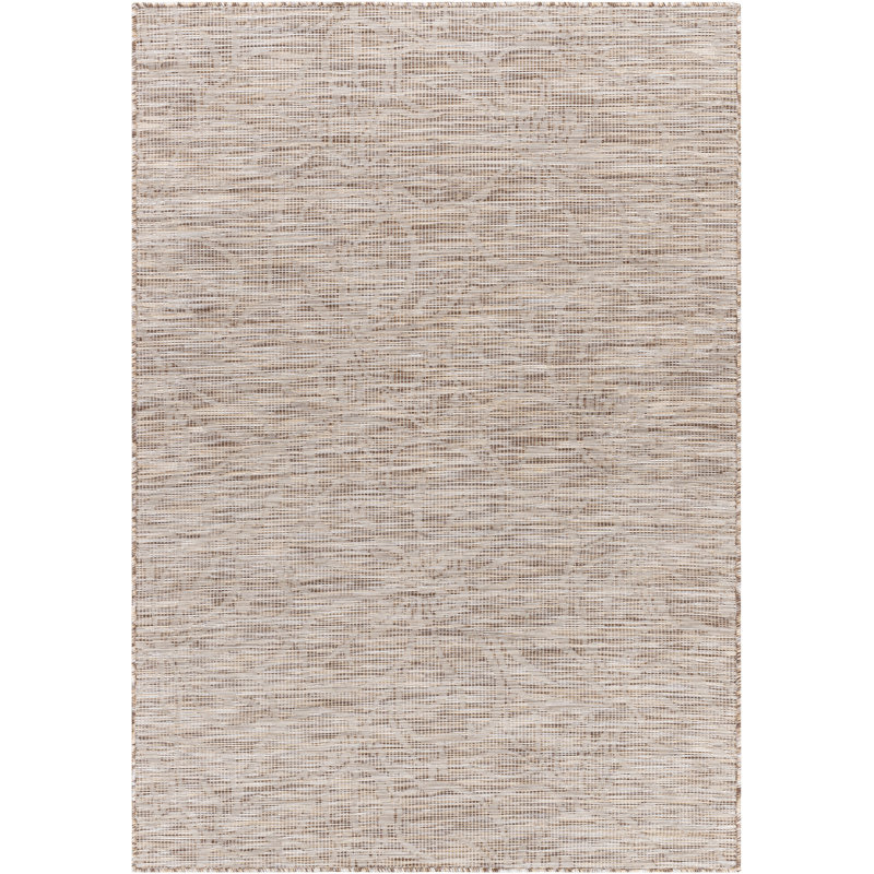 Tapis brun à motif floral Brimberry, Rectangle 6 pi 7 po x 9 pi