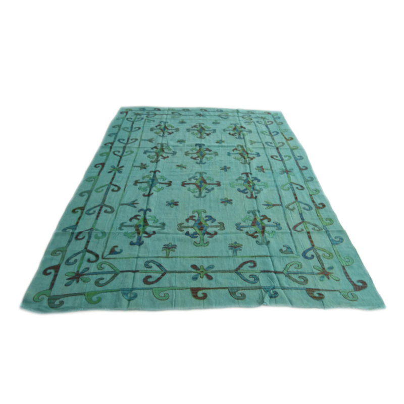 Tapis bleu sarcelle 6x9