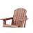 Oversize Wooden Outdoor Folding Adirondack Chair With Pre-Assembled Backrest And Seatboard, Perfect For Garden, Backyard, Porch, Pool Deck, And Firepit