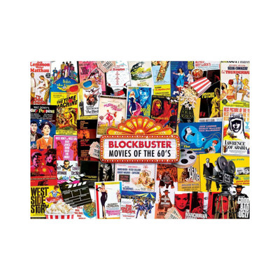 Masterpieces 60's Blockbuster films 1000 Piece Jigsaw Puzzle, Kids & Adults