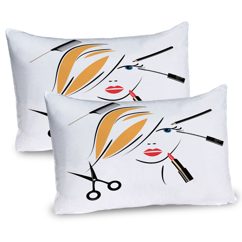 Ensemble de 2 taies décoratives pour salon de coiffure Ambesonne, H 20 po x l 36 po
