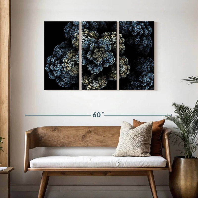 Brampt Fractal Bloom, 28" H x 45" W