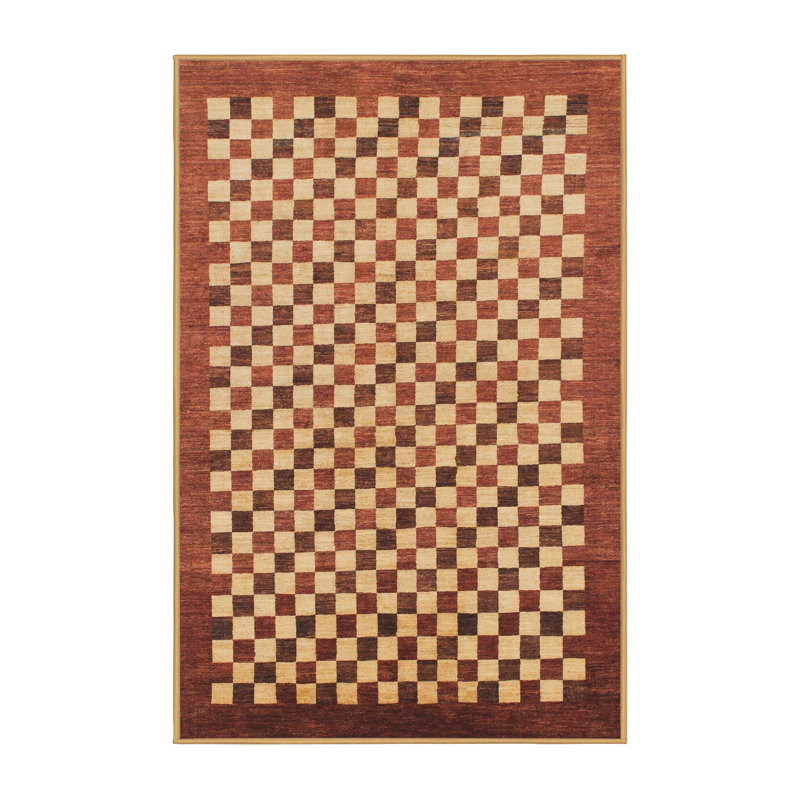 Tapis décoratif multicolore à motif abstrait, Rectangle 7 pi x 9 pi