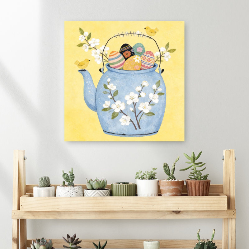 Imprimé mural de Pâques, fleurs de cerisier, nature, printemps, 18" H x 18" W