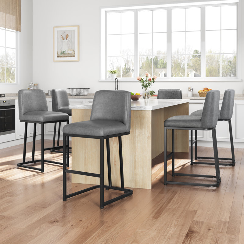 Tabouret de bar Bocicault, Gris