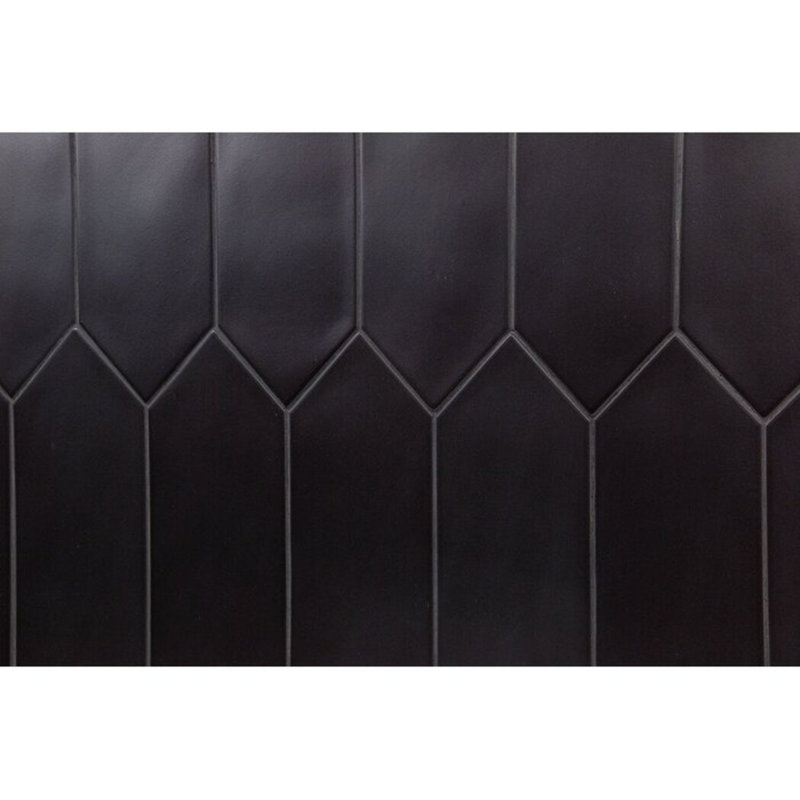 Aliante 4X12 Porcelain Tile, Black
