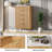 Fluted Wood Dresser, Modern 5 Drawers Dresser With Gold Handle, Wood Drawer Organizer-1708040459
