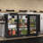 53 in. W 11 cu. ft. 3-Glass Door Counter Height Back Bar Cooler Refrigerator with LED Lighting in Stainless Steel-53085512