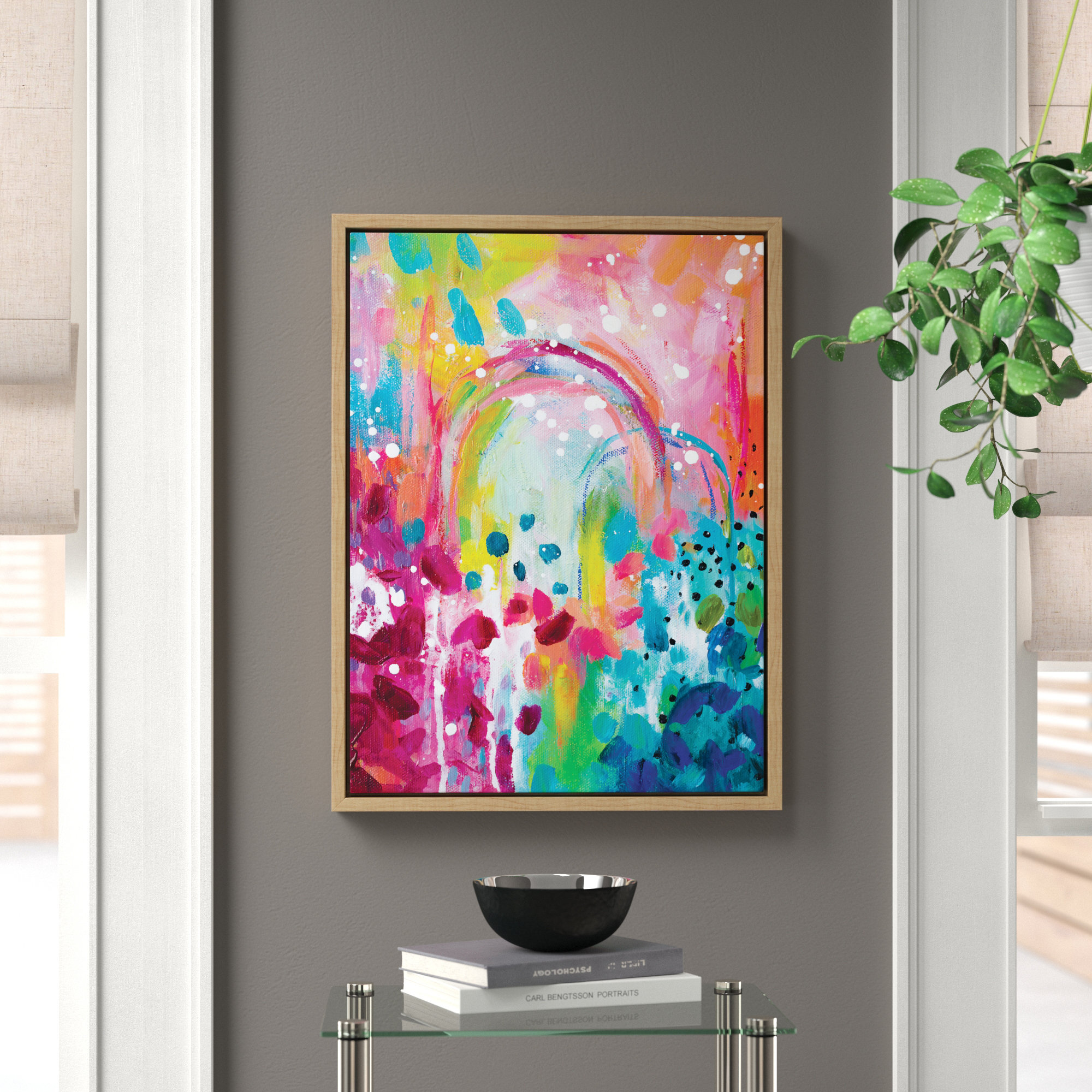 Zipcode Design™ Chasing Rainbows Framed On Canvas by Rachel Christopoulos  Painting Wayfair