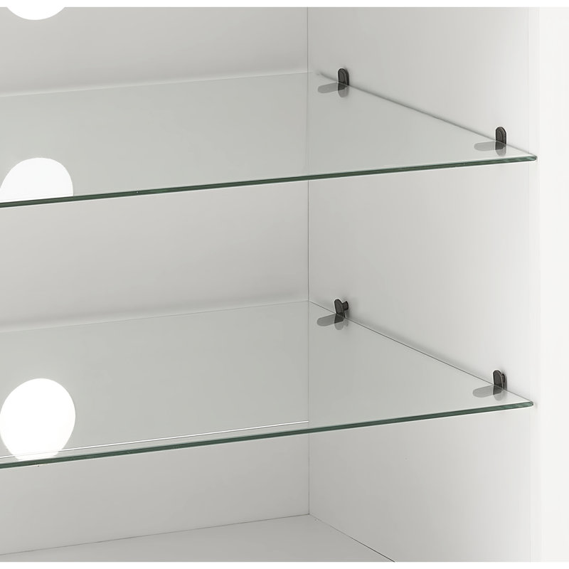 Meuble télé électrique avec 4 trous pour la gestion des câbles - l 58 po x P 15,5 po et H 24,4 po avec finition blanche, flamme réaliste, blanc, jusqu'à 62 po