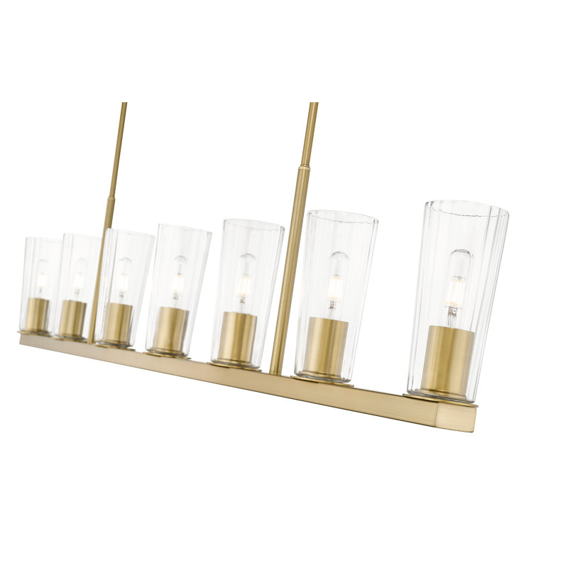 Lustre linéaire à 7 lumières Esma, Or