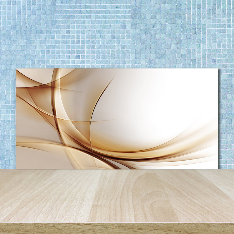 Amoreta 50cm W x 100cm L Glass Peel and Stick Panel