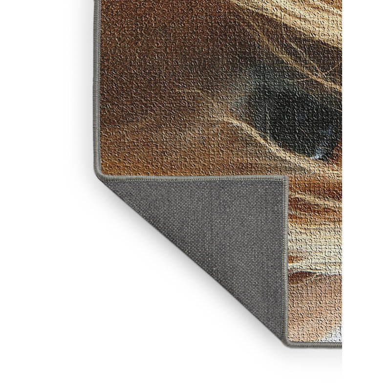 Tapis brun Horse 22, Rectangle 2 pi x 3 pi