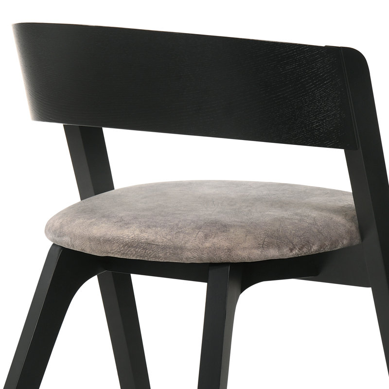 Lindfield 18'' H Fabric Upholstered Armchair, Black/Gray