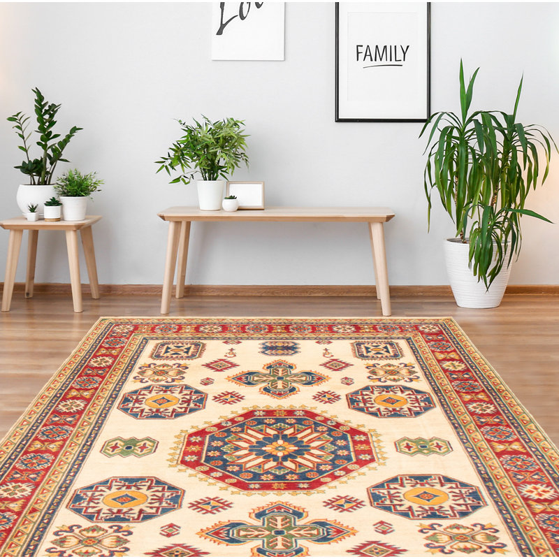 Tapis ivoire Malayka Gazni 6 pi 2 po x 9 pi 1 po