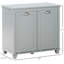Armoire de salle de bain inclinable, rangement gris avec panier à linge - espace suffisant pour la lessive, la construction, l'eau, l'entretien facile, sécurité de surmatelas, l 30 po x P 15,55 po H H 27,5 po