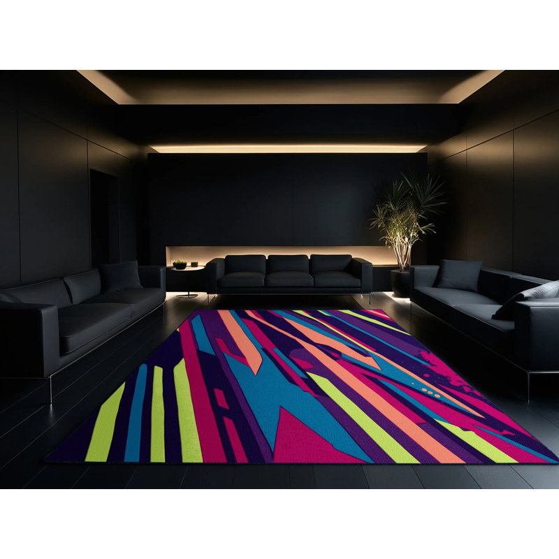 Cyber Glow Rug, Rectangle 8' x 12'