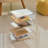Modern S-curve Acrylic Display Table, Multi-functional Living Room End Table,bookstand-1772726298