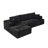 Cloud Style L-Shaped Chenille Sectional Sofa with No Assembly Compression Design