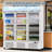 38.9 Cu.Ft. 3 Door Commercial Beverage Cooler, Frost-Free Display Refrigerator with 360° Cooling & LED Light-121874914
