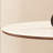 White&Walnut Round Sintered Stone Dining table