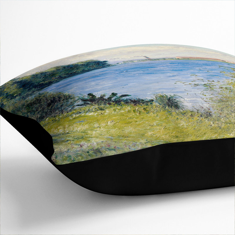 The Seine at Argenteuil Scatter Cushion with Filling, Black, 40cm H x 40cm W x 15cm D