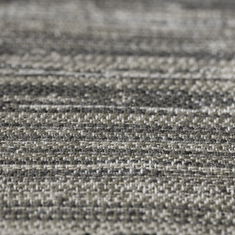 Textured Throw Square Outdoor Pillow Cover & Insert by Elaine Smith, 20"H x 20"W, Grigio