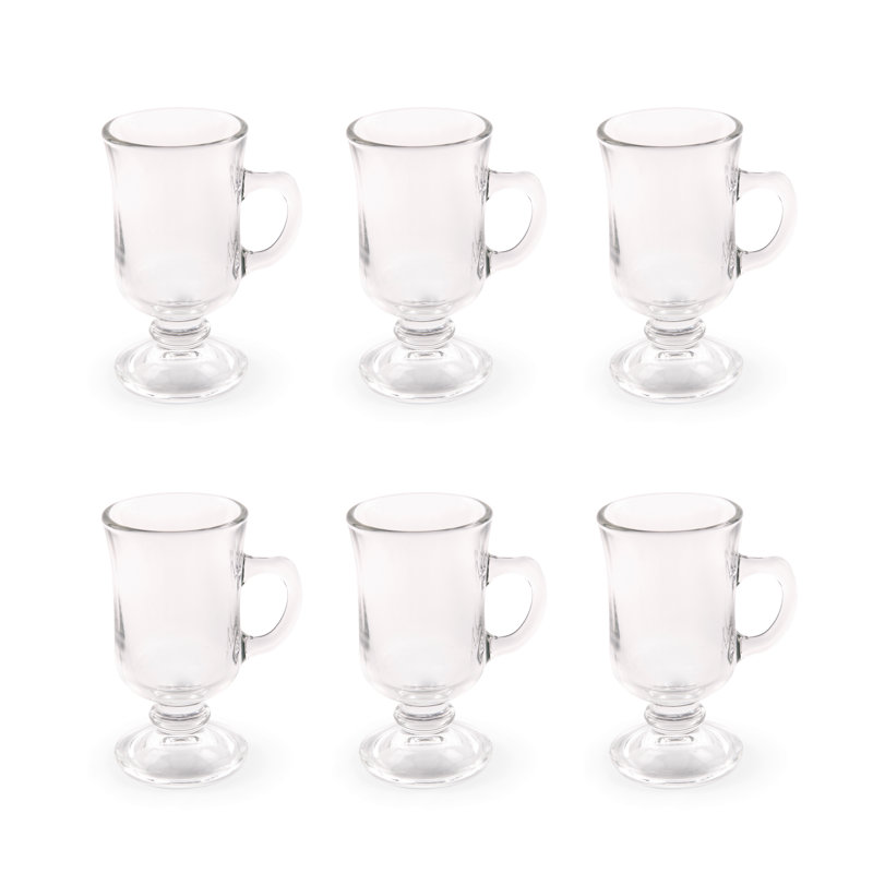 Iris Glass Irish Coffee Mug