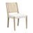 Modern Scandinavian Woven-Back Upholstered Dining Chair-120098132