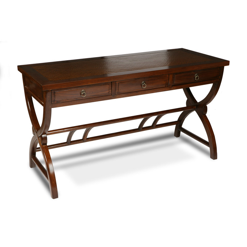 Hangzhou 140cm W Rectangle Writing Desk, Warm Elm