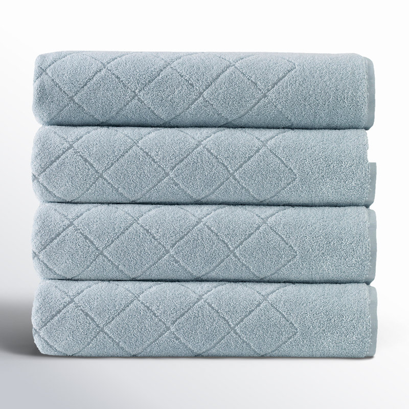 Ensemble de serviettes en coton Elian, Vert