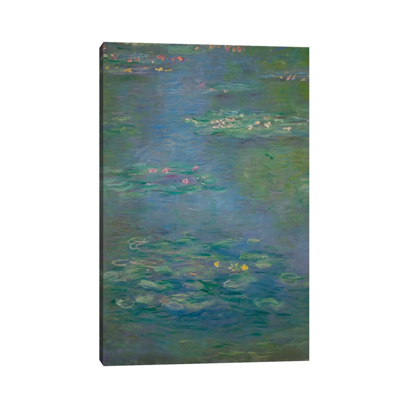 Waterlilies, Detail, 1903 by Claude Monet - Wrapped Canvas Painting, 101.6 cm H x 66.04 cm W x 1.91 cm D