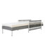 Chaise longue d'extérieur en rotin PE avec coussins Topmat