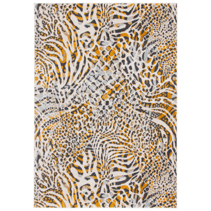 Tapis à imprimé animal Poarch Performance, Rectangle 5 pi 1 po x 7 pi 6 po