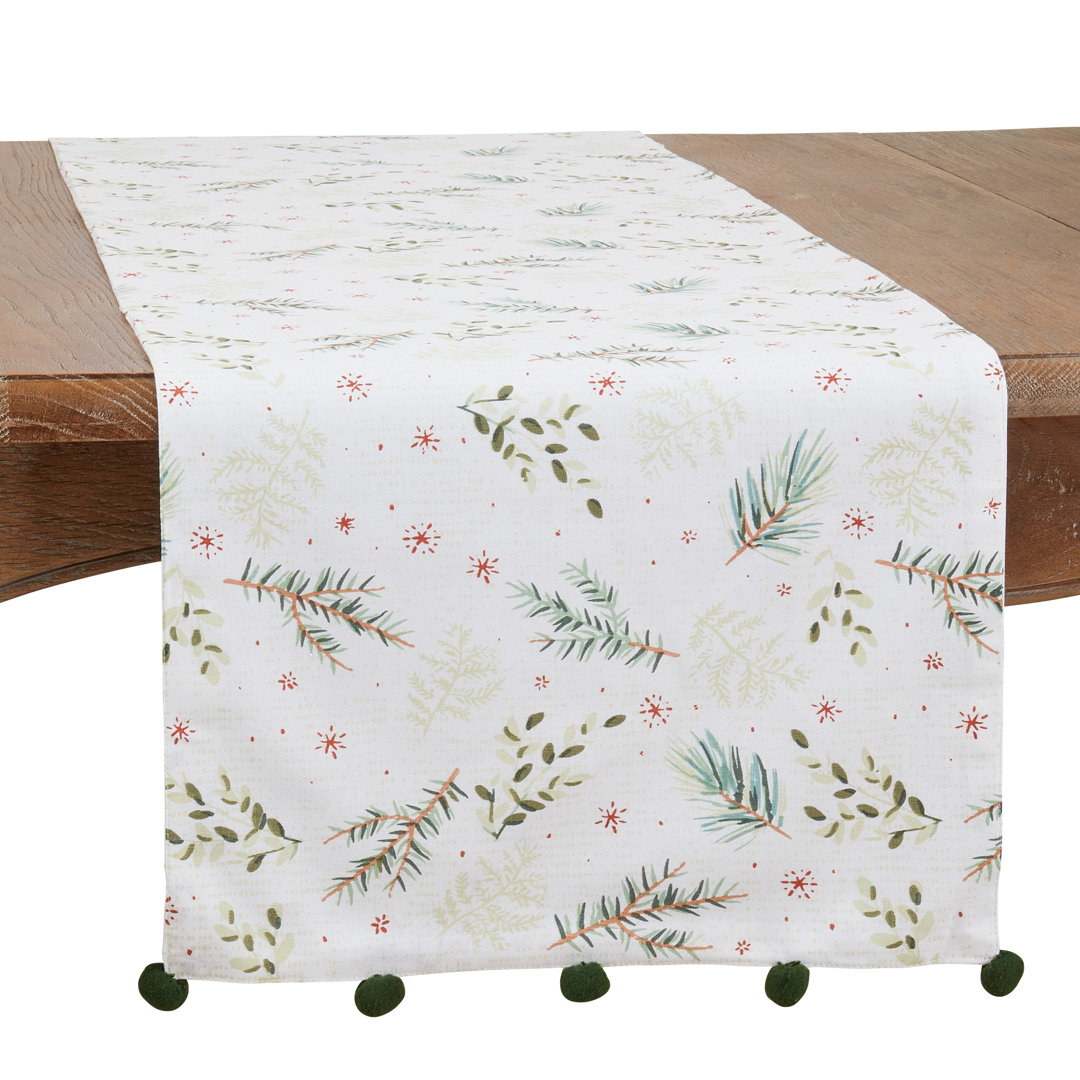 Runner_Christmas Foliage Long Table Runner Saro