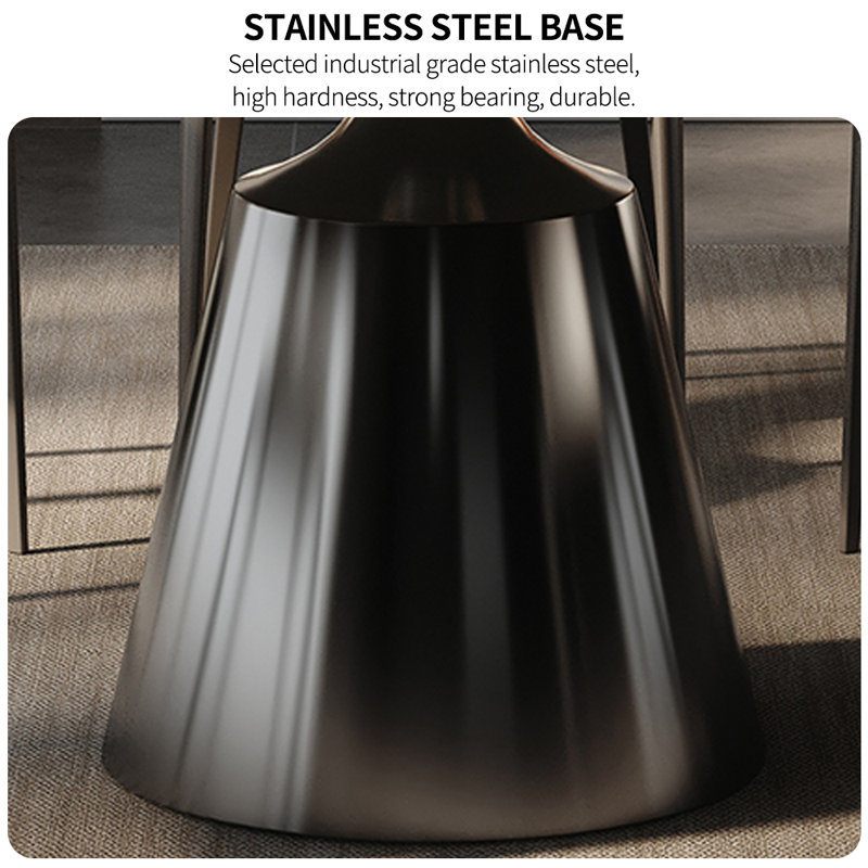 Table de salle à manger ronde Luxury, H 29,52 po x L 47,24 po x l 47,24 po