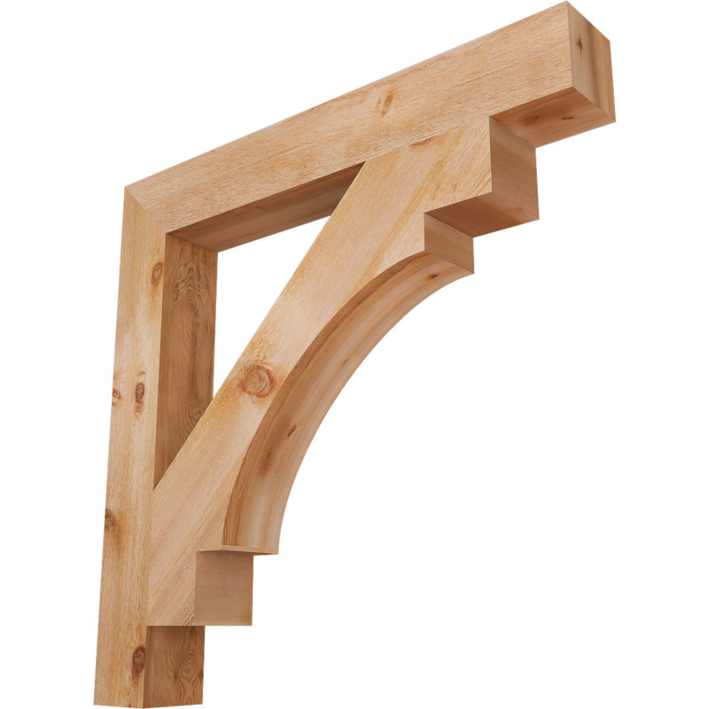 Support Merced Block, Cèdre rouge de l'Ouest (scié brut), H 44 po x l 6 po x P 44 po
