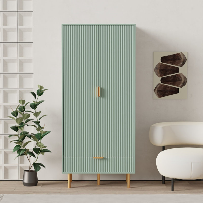 2 Door Manufactured Wood Wardrobe