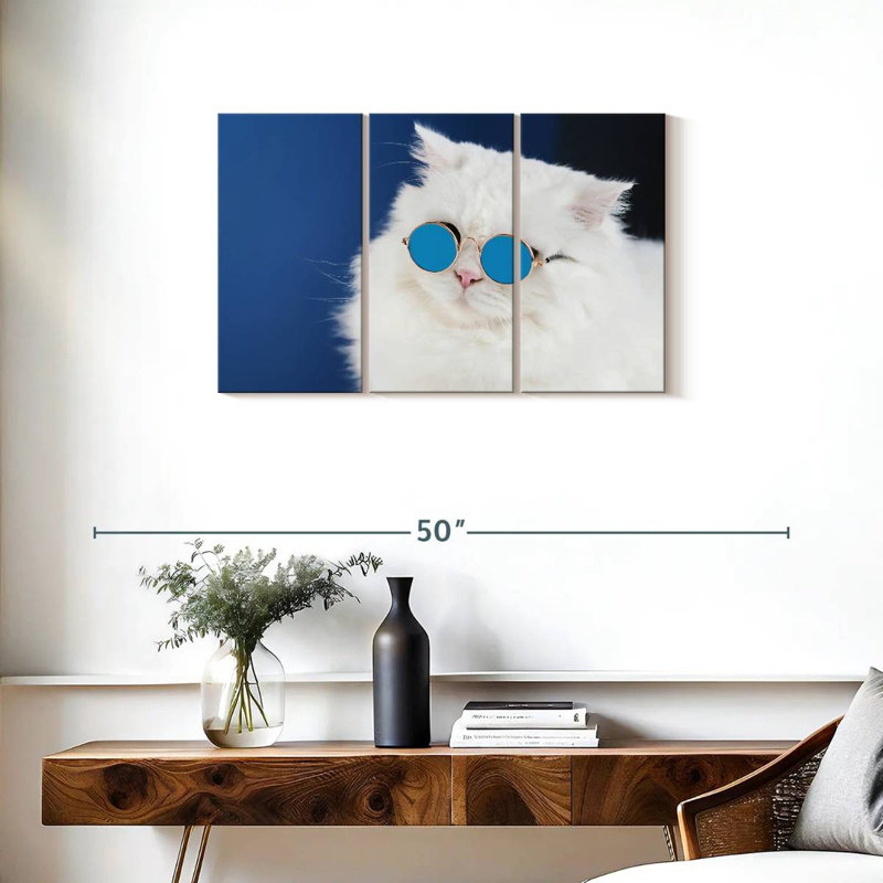 Brampt Cat Glasses, 20" H x 33" W