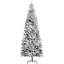 ? Décoration de Noël - Arbre de Noël artificiel enneigé enneigé 9 pi avec branches réalistes et 1084 pointes