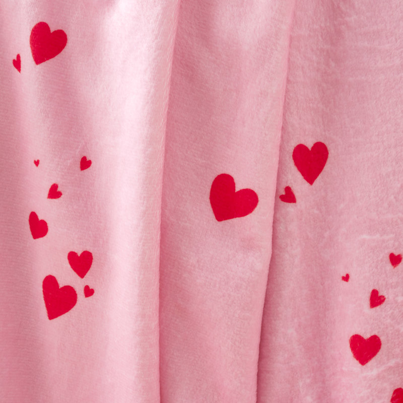 Heart Cosy Fleece Oversized Blanket Throw