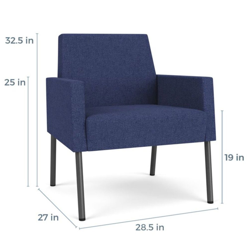 Fauteuil de réception Mystic, Amiral Archetype, Gris anthracite